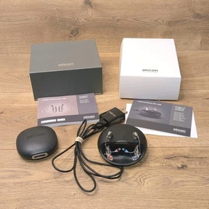 Oticon More 1 MiniRITE R Digital Hearing Aids w/Charger and Accessories - Picture 1 of 5
