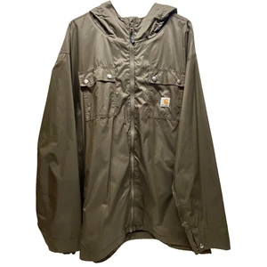 Chaqueta de lluvia Carhartt Storm Defender para hombre 4XL verde musgo impermeable leer - Imagen 1 de 5