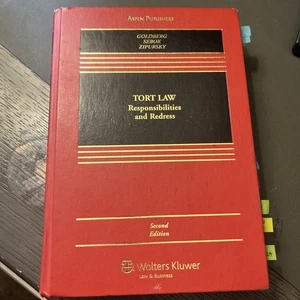 Aspen Casebook: Tort Law Responsibilities and Redress 2 Edition Goldberg,. - Picture 1 of 6