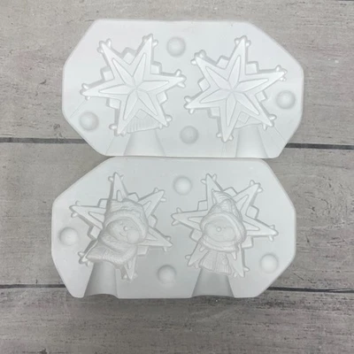 Molde de fundición de cerámica sin marca Navidad copo de nieve estrella vacaciones de invierno #503 Foto 1 de 4
