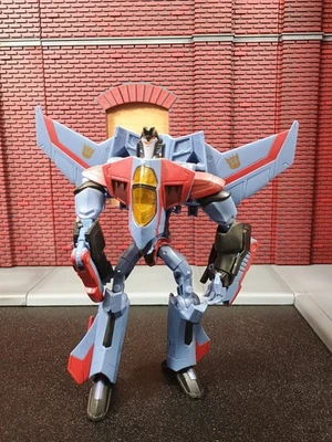 Transformers Animated Voyager Class Starscream Figure Incomplete 2008 Hasbro - Image 1 of 4
