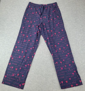 Gap Lounge Pajama Pants Navy with Red Hearts & Love Men’s Size M 32/34 NWT - Picture 1 of 13