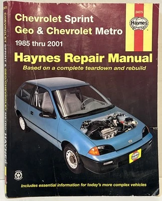 Chevrolet Sprint Geo & Chevrolet Metro 1985-2001 Haynes Repair Manual 24075 - Image 1 of 4