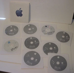 Mac OS 9.2.1 & OS 10.1.2 with iBook Applications & Software disks - Picture 1 of 11
