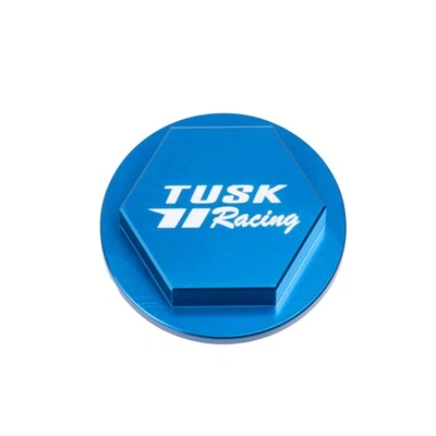 Tapa de depósito de freno trasero anodizado Tusk azul para Husqvarna Fe 250 2014-2017 Foto 1 de 4