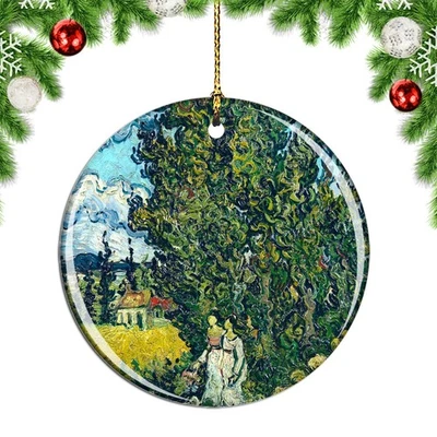 Van Gogh Cypresses And Two Women Paintin Christmas ornament city travel souvenir - Image 1 of 3