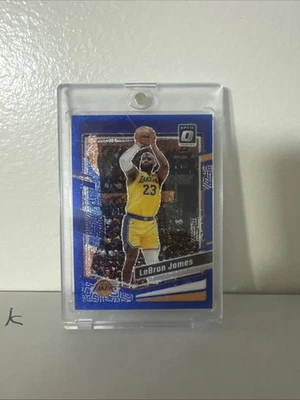 2023-24 Panini Donruss Optic LeBron James #65 Blue Glitter Prizm /15 - Image 1 of 2