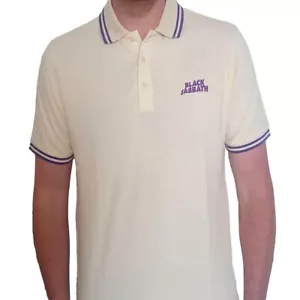 Camisa polo natural Black Sabbath ""Wavy Logo"" - NUEVA - Imagen 1 de 1