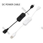 28cm USB Cable with Switch ON/OFF Cable for USB Lamp Fan Power Supply Line 25H