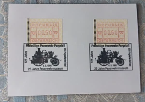 AUSTRIA FIRE FIGHTER MUSEUM 1005 CARD PICTORIAL FIRE ENGINE CANCELS - Picture 1 of 1