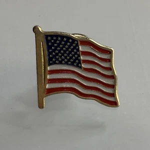 American Flag Stars and Stripes Hat Lapel Pin Back - Picture 1 of 2