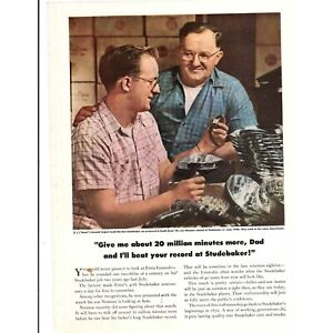 Studebaker Advertising Print Ad Vintage 1948 Give me about 20 Million minutes