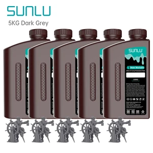 5KG SUNLU Water Washable UV Photopolymer Harz für LCD/DLP 3D Drucker Dunkelgrau - Bild 1 von 24