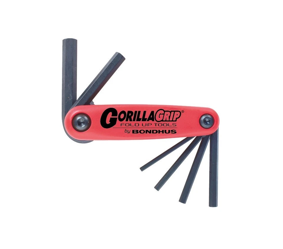 Bondhus 12587 GorillaGrip Set of 7 Hex Fold-up Keys, sizes 2-8mm - Image 1 of 1