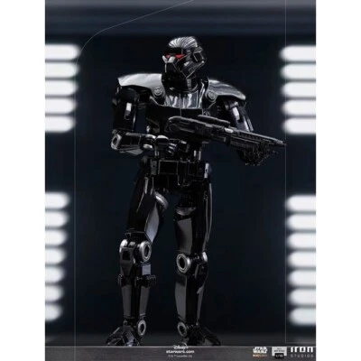 STAR WARS MANDALORIAN STATUE DARK TROOPER 1/10 24 cm ART SCALE IRON STUDIOS - Photo 1/4