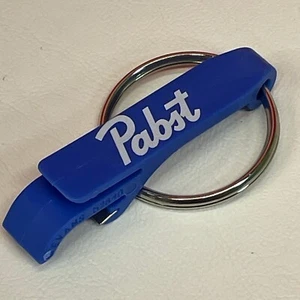 Pabst blaues Band blau Kunststoff Bierflaschenöffner und Schlüsselring Bar Token Geschenk - Bild 1 von 10