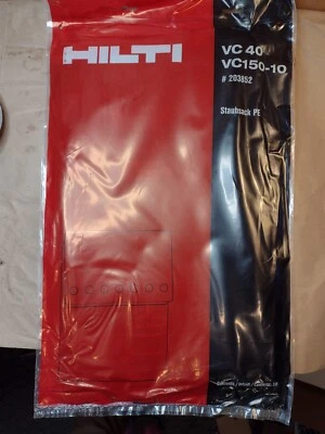 Hilti 203852 Vacuum Bags, VC40 / VC150-10, Sealed Pack of 10 - Image 1 of 4