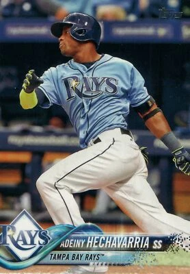 #164 Adeiny Hechavarria Tampa Bay Rays 2018 Topps Series 1 Baseball Card EAT - Image 1 of 2