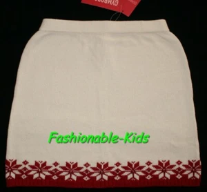 6 NWT Gymboree MOUNTAIN CABIN Holiday Cream Red Snowflake Sweater SKIRT Girls - Picture 1 of 1
