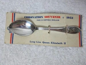 Queen Elizabeth II Coronation Souvenir Spoon 1953 EPNS Silver Plated - Picture 1 of 12
