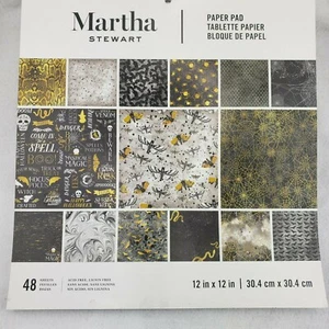 Martha Stewart Halloween Elegante Specialità Blocco Carta 12 X 12 48 Fogli 30034352 - Foto 1 di 8