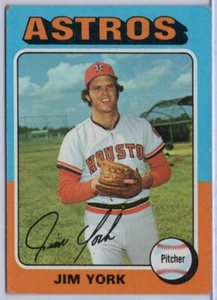 1975 Topps #383 Jim York in EX Condition Astros - Picture 1 of 2