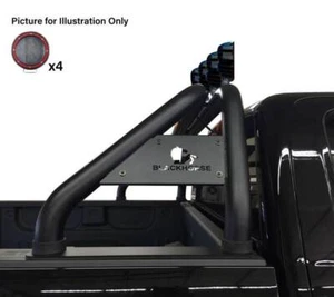 Black Horse CLASSIC Roll Bar Black w/2 pairs of 5.3"LED fit 09-10 Dodge Ram 1500 - Picture 1 of 14