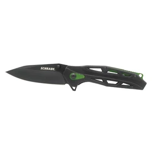 Schrade Knife Ultra Glide Green 3.25" Blade Blk Oxd Coat 1100049 - Picture 1 of 1