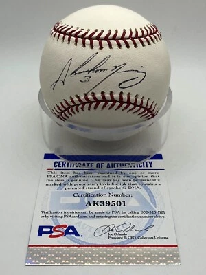 Abraham Núñez Piratas Cardenales Firmado Autógrafo Oficial OMLB Béisbol PSA ADN Foto 1 de 2