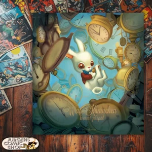 Das Weiße Kaninchen kommt zu spät - Benjamin Lacombe - Deutsch - Buch - 48 S. - Imagen 1 de 1