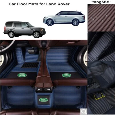 Alfombrillas para auto Land Rover 2003-2024 alfombras forradas impermeables alfombras de lujo para auto Foto 1 de 4