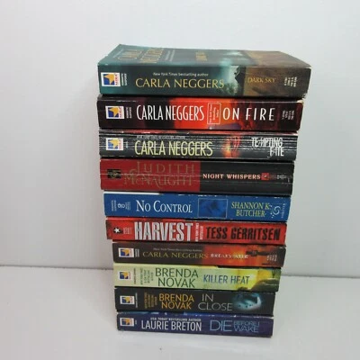 Lot of 10 Romantic Suspense Paperback Books - Image 1 of 4