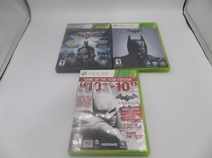 Batman: Arkham Origins, Arkham City, Arkham Asylum - Xbox 360 3 Spiele Lot - Bild 1 von 3