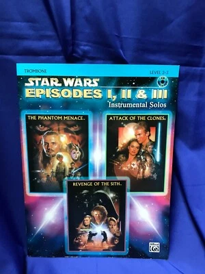 Star Wars I, II, and III Solos for Trombone Level 2-3 Book and CD Play-Along - Image 1 of 4