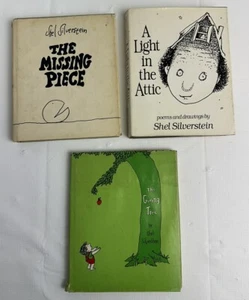 Shel Silverstein First Edition Books Lot A Light In The Attic The Giving Tree HC - Picture 1 of 15