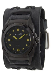 Nemesis Black/Green Eternity Herrenuhr, Faded Black X Lederband, DFXB081G - Bild 1 von 4