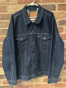 LEVI'S Men’s 2XL Big E Button Back Denim VTG Style Trucker Jacket Premium NEW - Picture 1 of 10