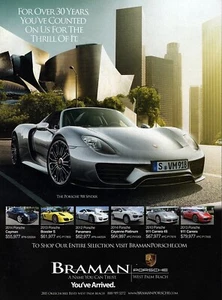 Porsche 918 Spyder 2015 anuncio original impreso en color - Imagen 1 de 1