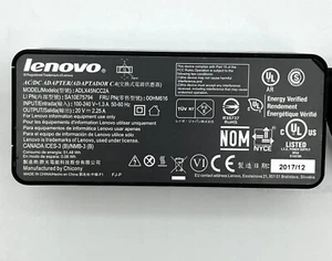 Original Lenovo 45W Charger AC Adapter Power Supply ADLX45NDC2A SQUARE TIP - Picture 1 of 10