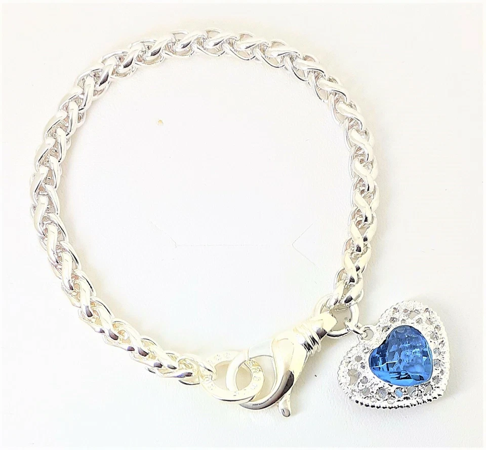 Bracciale donna con cuore e pietra celeste Chance Jewels LM157B - Immagine 1 di 1