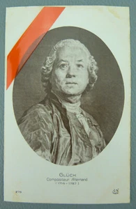Carte postale de Christoph Willibald Gluck 1714-1787, compositeur Allemand. - Imagen 1 de 2