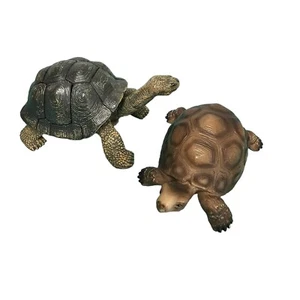 Schleich Vintage Tortoise 1991 and 4D Fame Master Tortoise Turtle Figures Retire - Picture 1 of 8