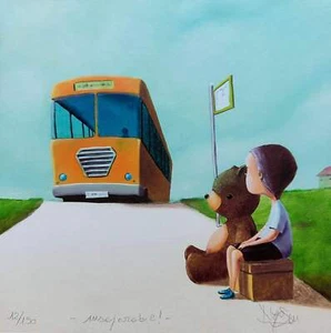 Unzertrennlich! Diego Santini Oper DRUCK signiert nummeriert Fine Art Giclée 25x25 - Bild 1 von 1