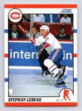 1990-91 Score American #262 Stephan Lebeau  RC Rookie Montreal Canadiens 