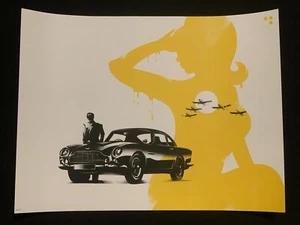 James Bond 64 DB5 by Lyndon Willoughby Printers Proof 3 of 8 Print Poster Art - Picture 1 of 4