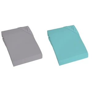 Jersey-Spannbetttuch Spannbettlaken 100% Baumwolle 90x200 cm/100x200 cm gummizug - Bild 1 von 4