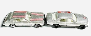 Vintage Silver Mercedes-Benz 500 SEL & Cadillac Seville 1/64 Summer Lot - Picture 1 of 5