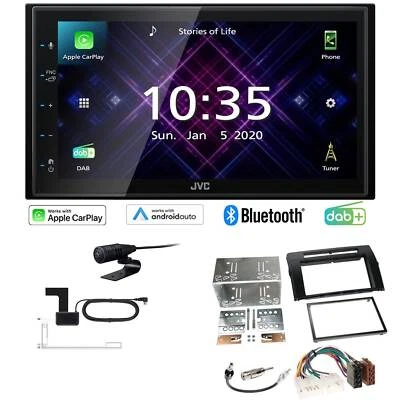 JVC Autoradio Apple CarPlay Android Auto DAB+ für Toyota Corolla Verso schwarz - Bild 1 von 4