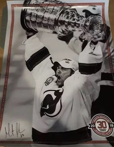 Martin Brodeur Hall Of Fame Poster- New Jersey Devils- New In Plastic Cover