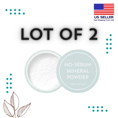 Lot of 2 x Innisfree No-Sebum Mineral Powder 5g x Korean Skincare - Image 1 of 2